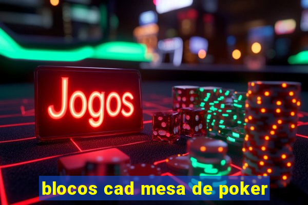 blocos cad mesa de poker