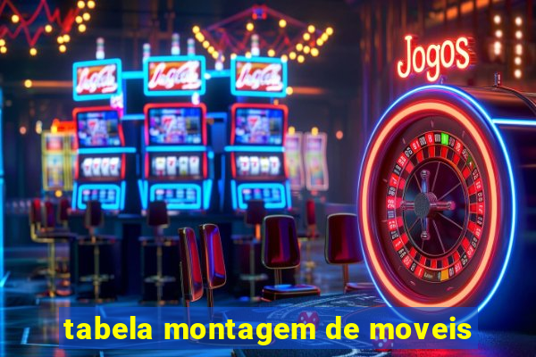 tabela montagem de moveis