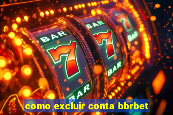 como excluir conta bbrbet