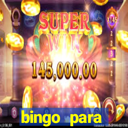 bingo para despedida de solteira para imprimir