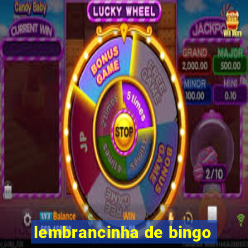 lembrancinha de bingo